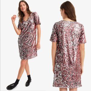J.Crew x Universal Standard Sequin Dress, Tag says “S” but fits like a M (8-10)